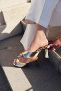 Arinor Gold Patent Faux Leather Women's Pumps