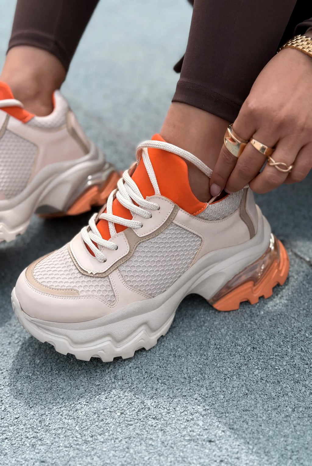 Meris Orange Women's Sneakers