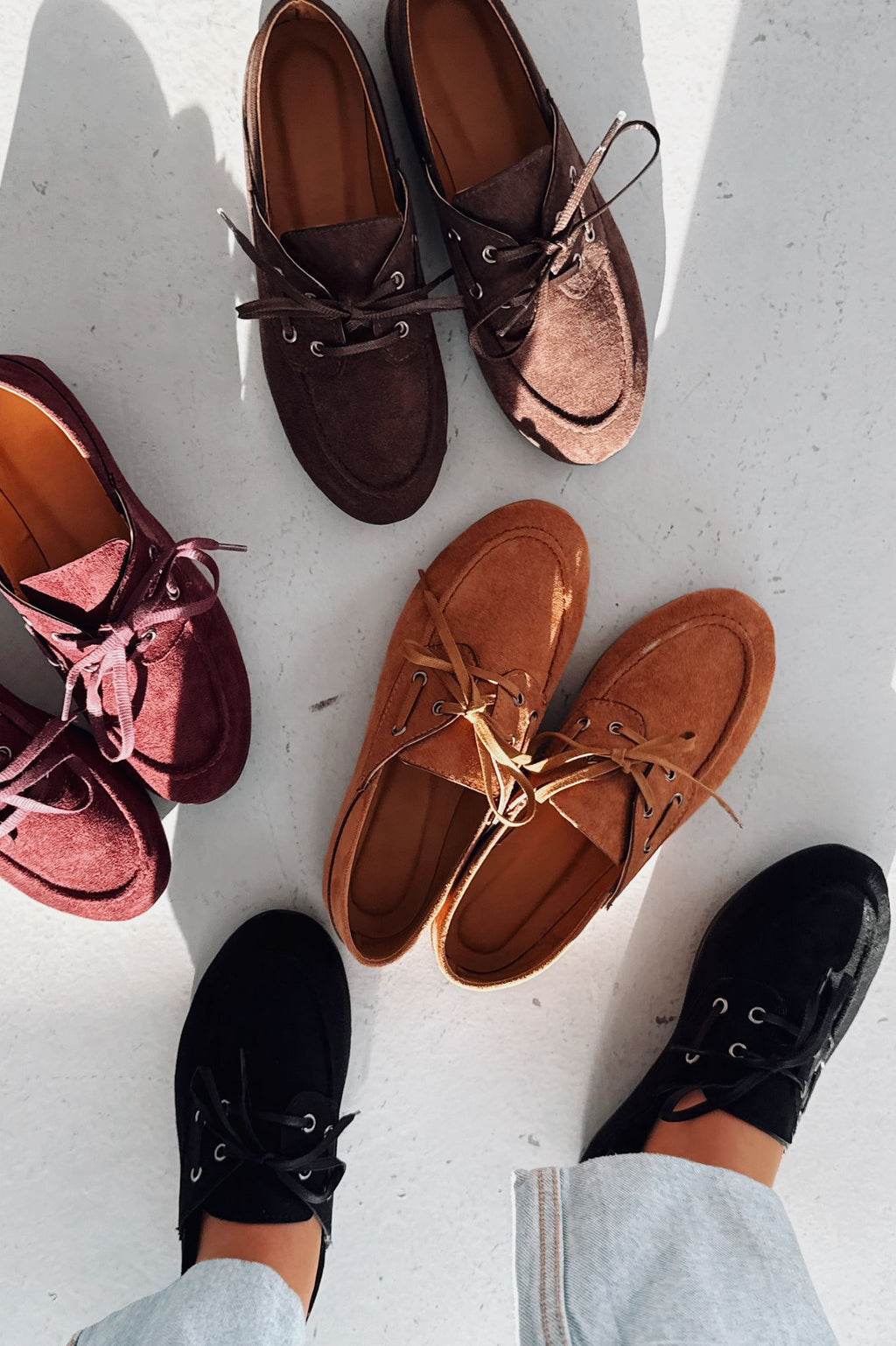 Maltra Tan Suede Women's Oxford Shoes