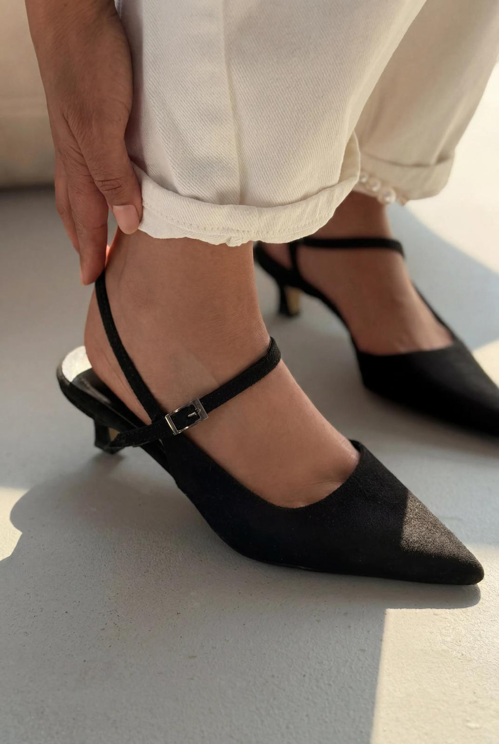 Torev Black Suede Women's Stilettos