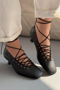 Sernis Black Faux Leather Women's Pumps