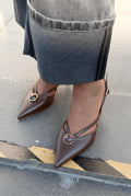 Lorisse Light Brown Faux Leather Women's Stiletto