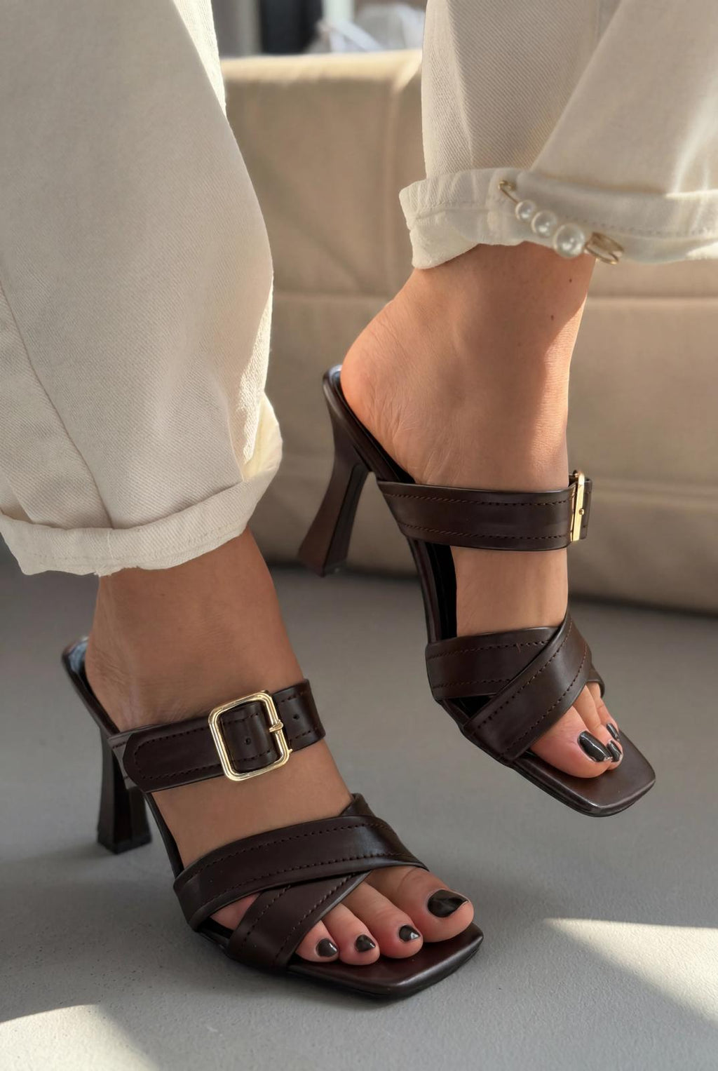 Norden Light Brown Faux Leather Women's Pumps