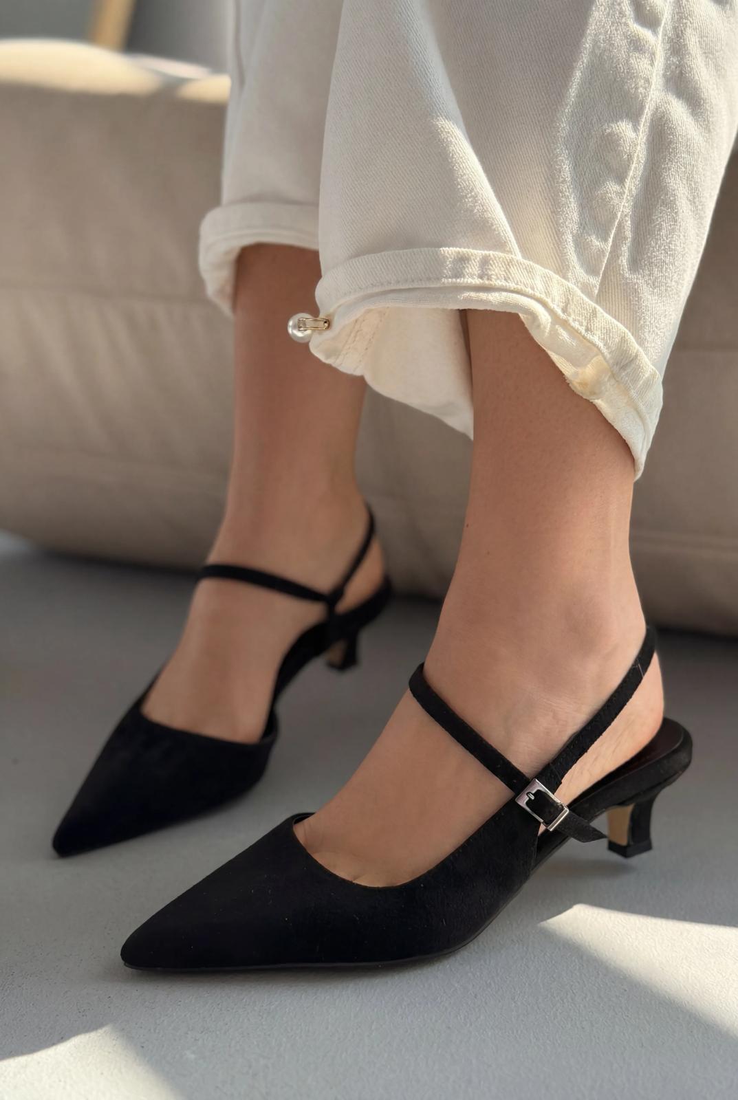 Torev Black Suede Women's Stilettos