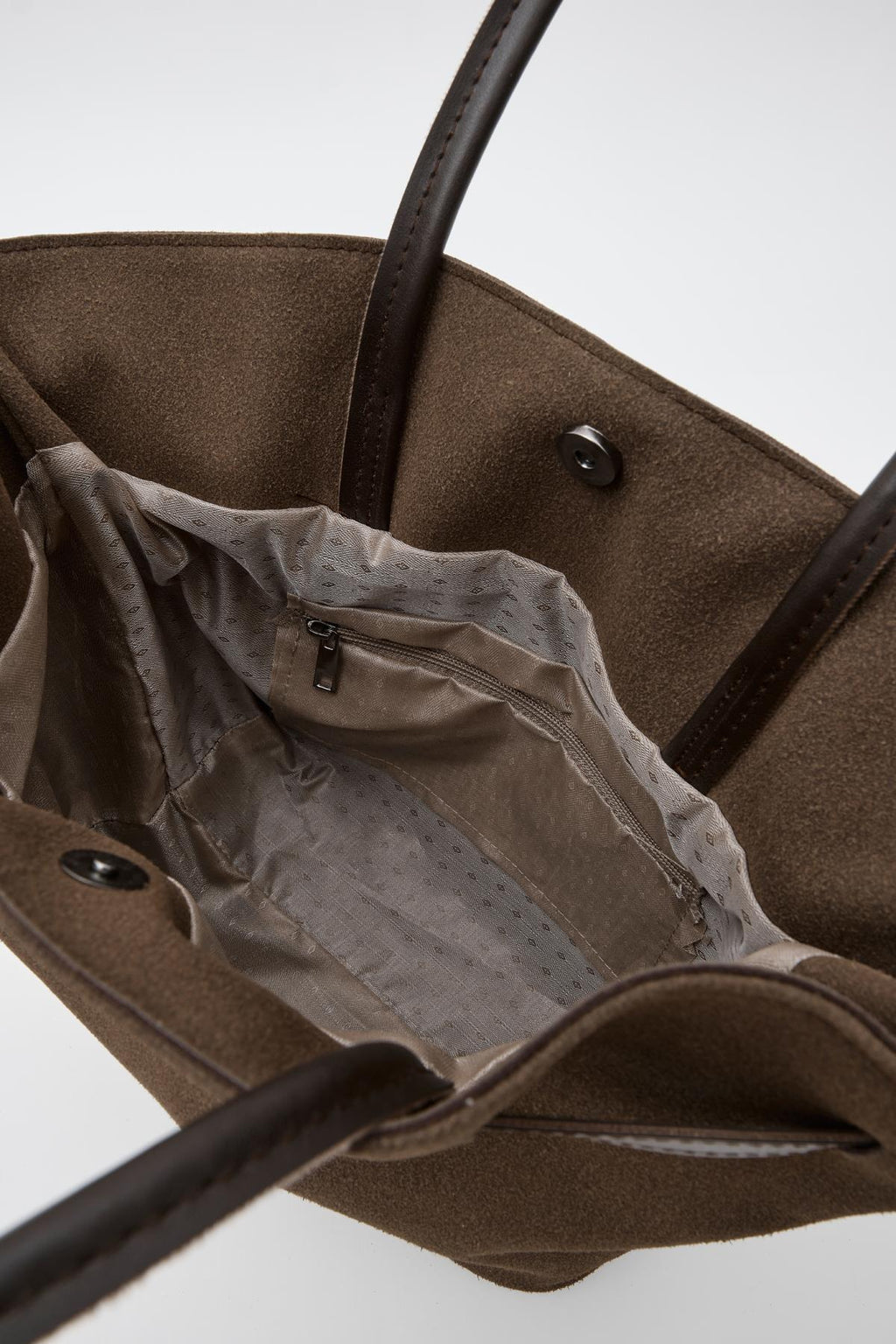 Fiorra Light Brown Suede Shoulder Bag