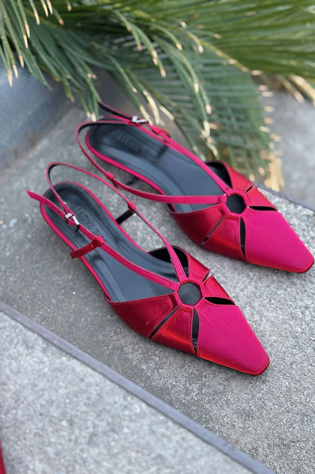 Ozeras Bordeaux Satin Women's Stilettos