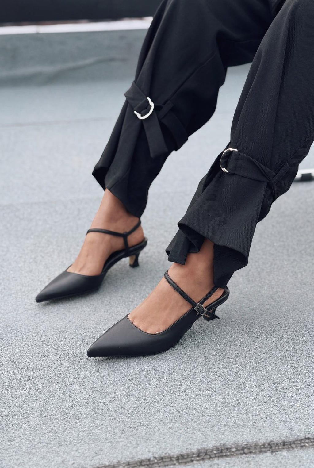 Torev Black Faux Leather Women's Stilettos