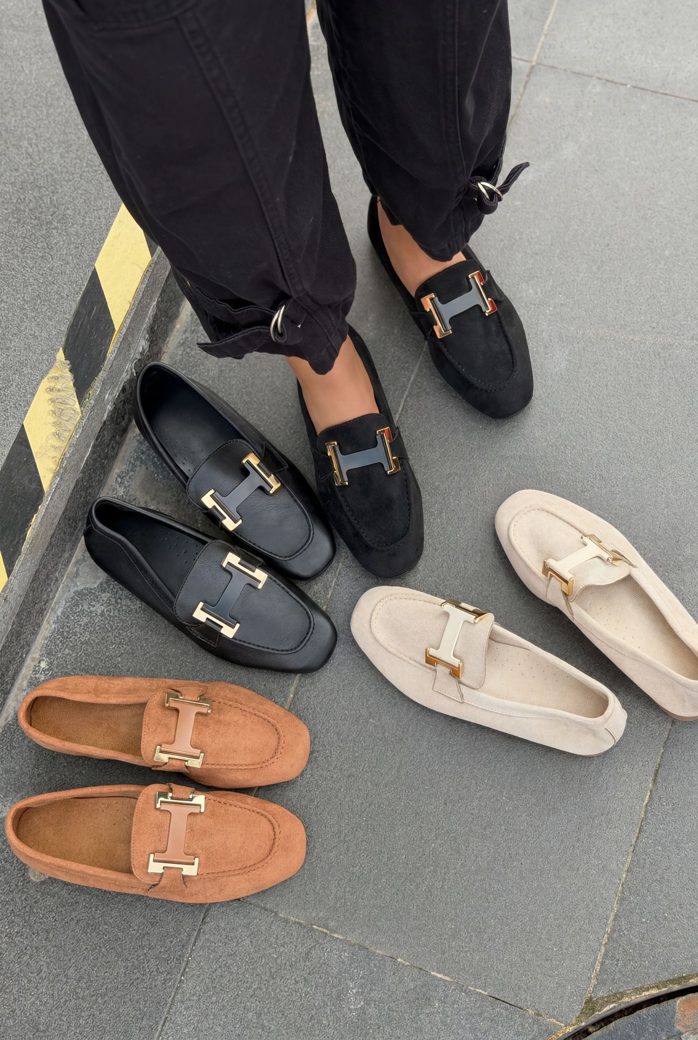 Elara Dark Brown Suede Women's Loafers