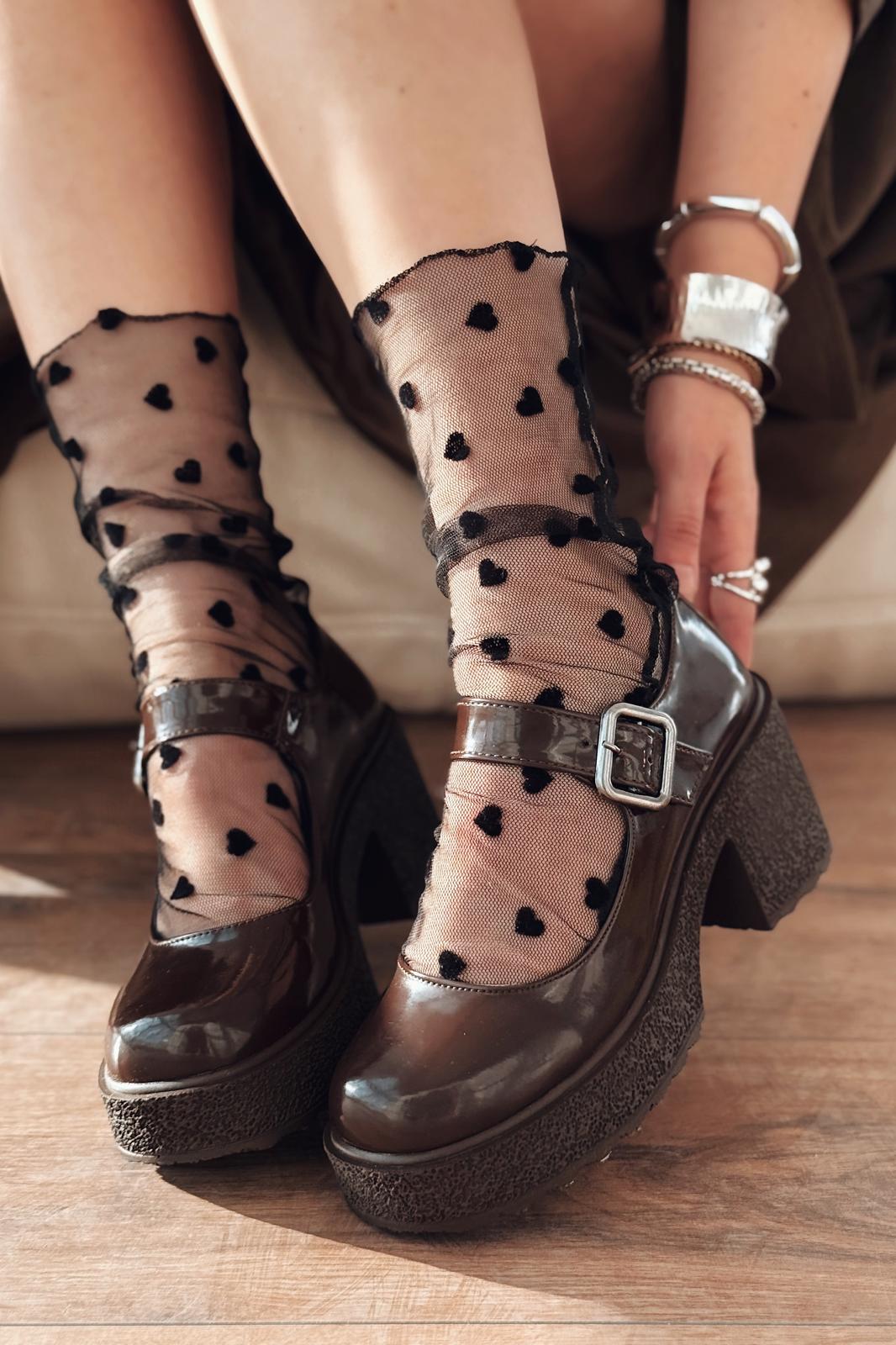 Jove Light Brown Patent Faux Leather Women's Mary Jane