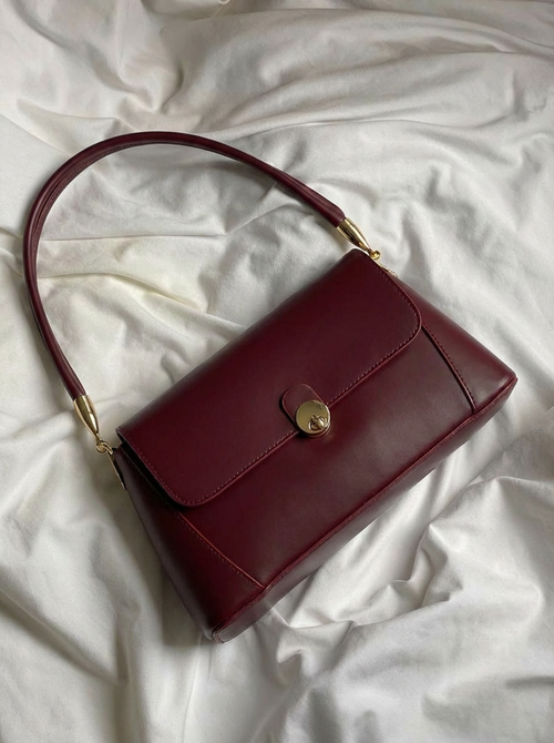 Bellot Burgundy Faux Leather Women's Shoulder Bag