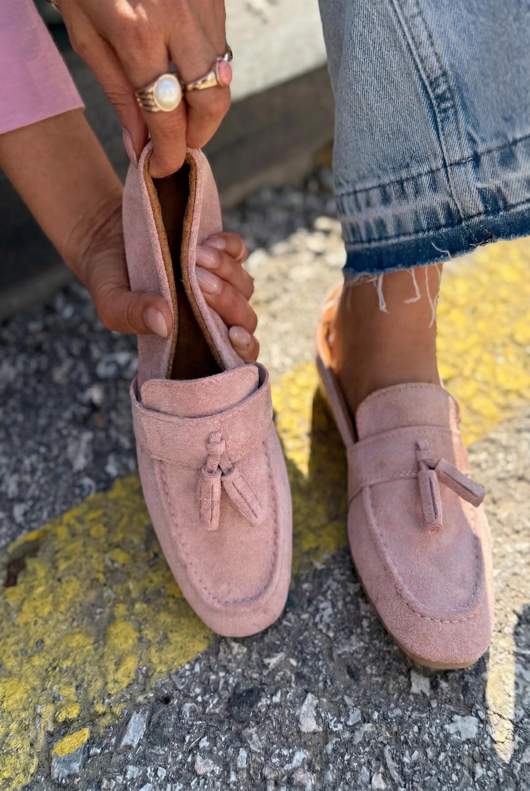 Olena Powder Suede Women's Loafers