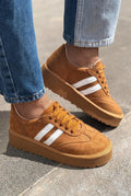 Vireo Taupe Suede Women's Sneakers