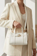 Norev women's White faux leather handbag