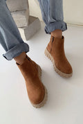 Velarise Camel Suede Women's Boots