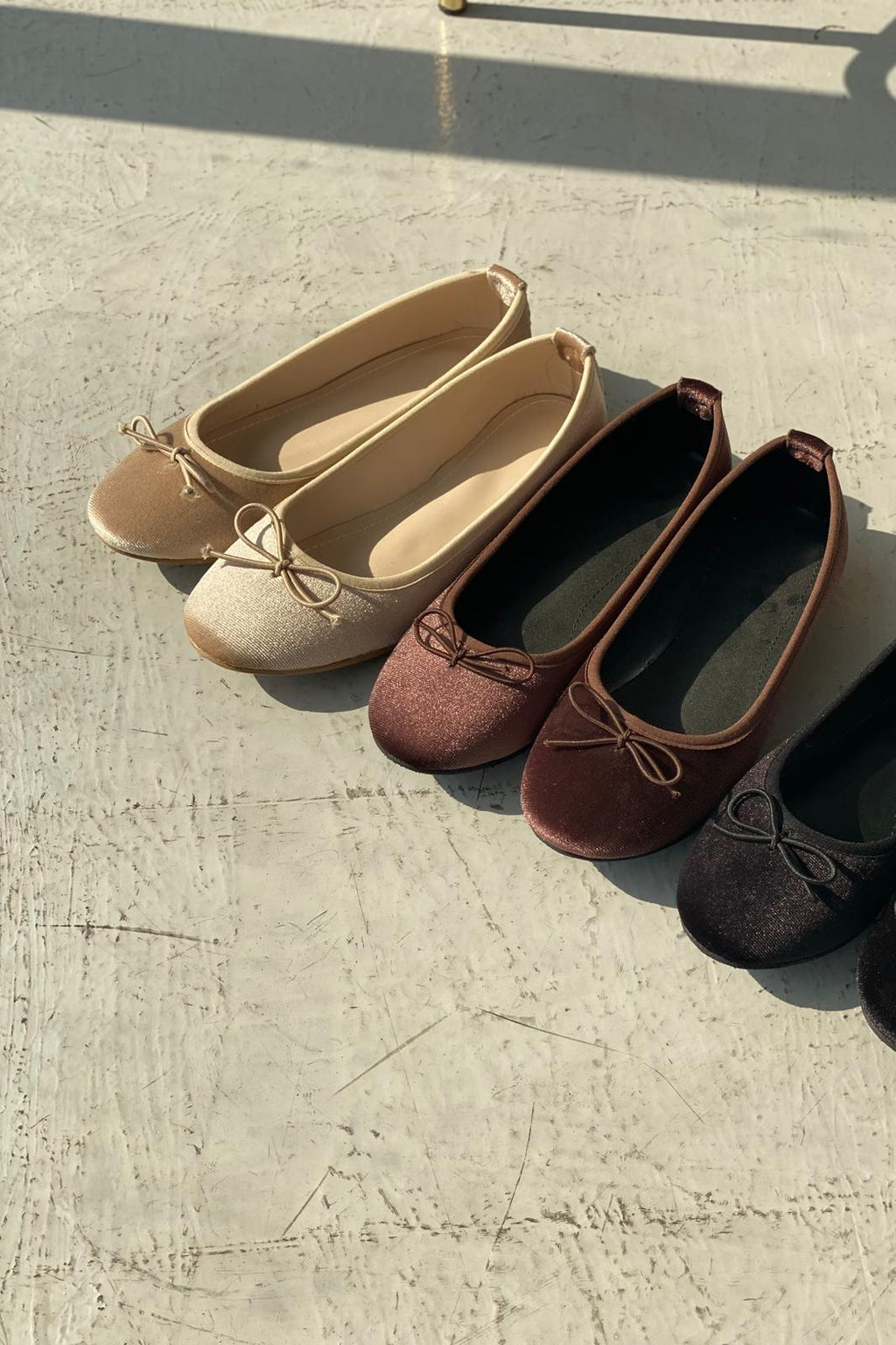 Lante Dark Brown Velvet Women's Mary Jane Flats