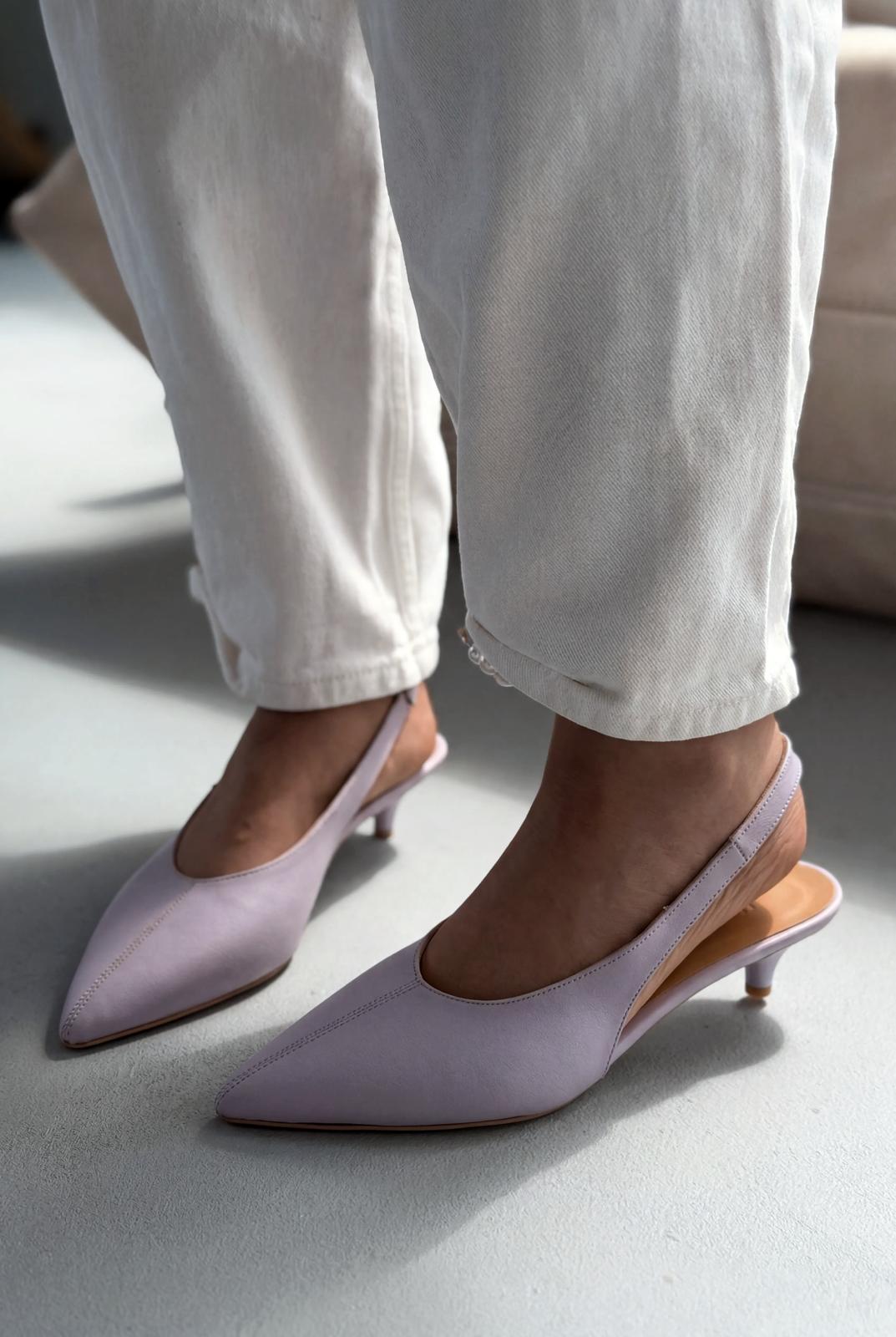 Selor Lilac Faux Leather Women's Stilettos