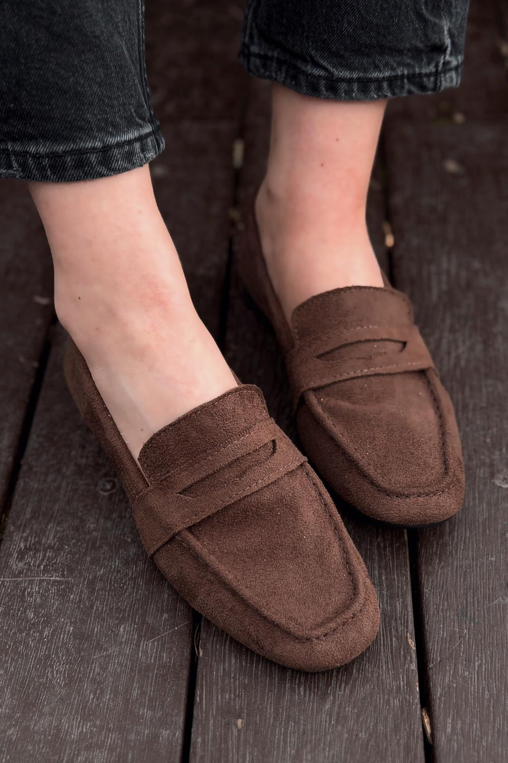 Orvino Light Brown Suede Women's Loafers
