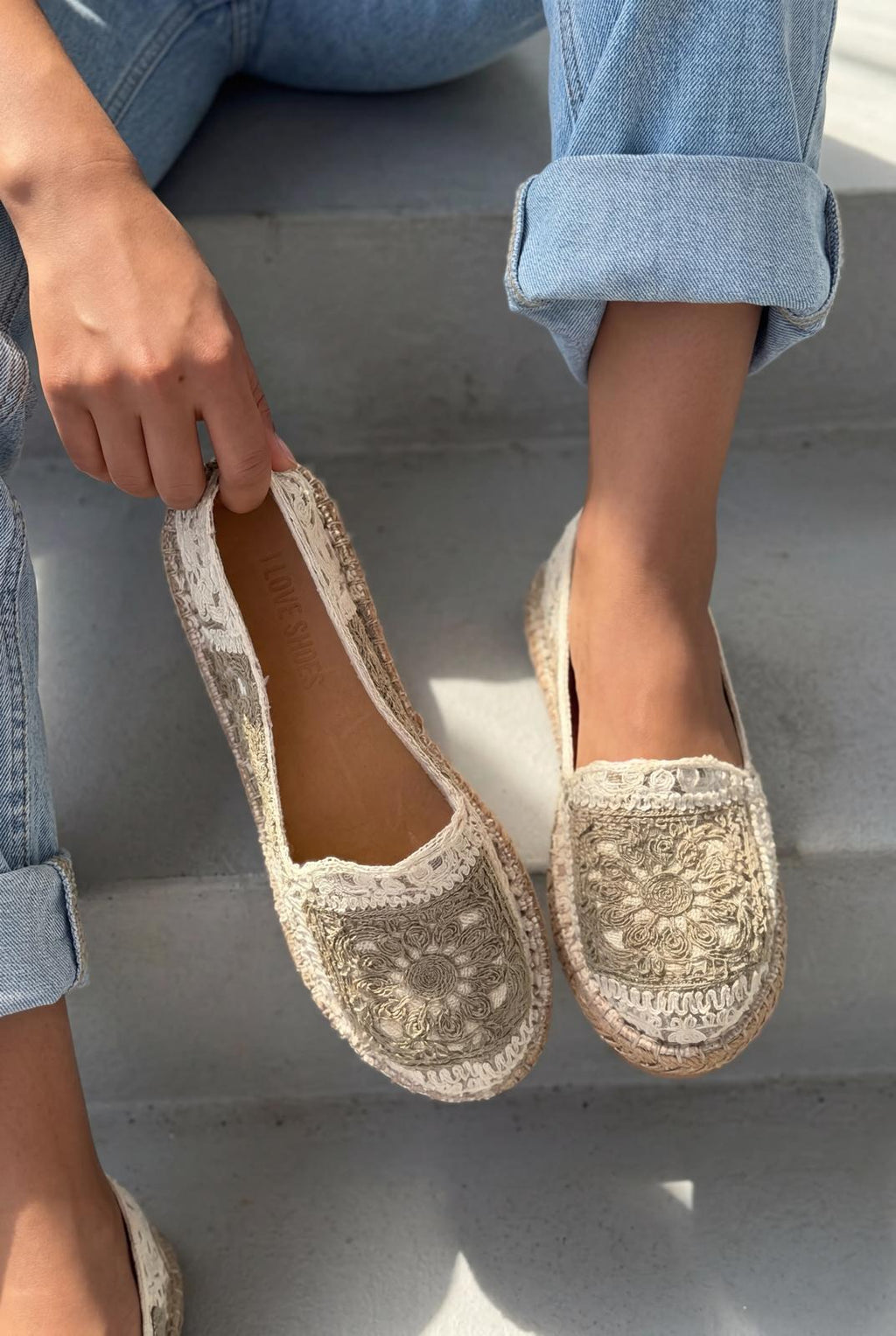 Linera Khaki Women's Espadrille Loafers
