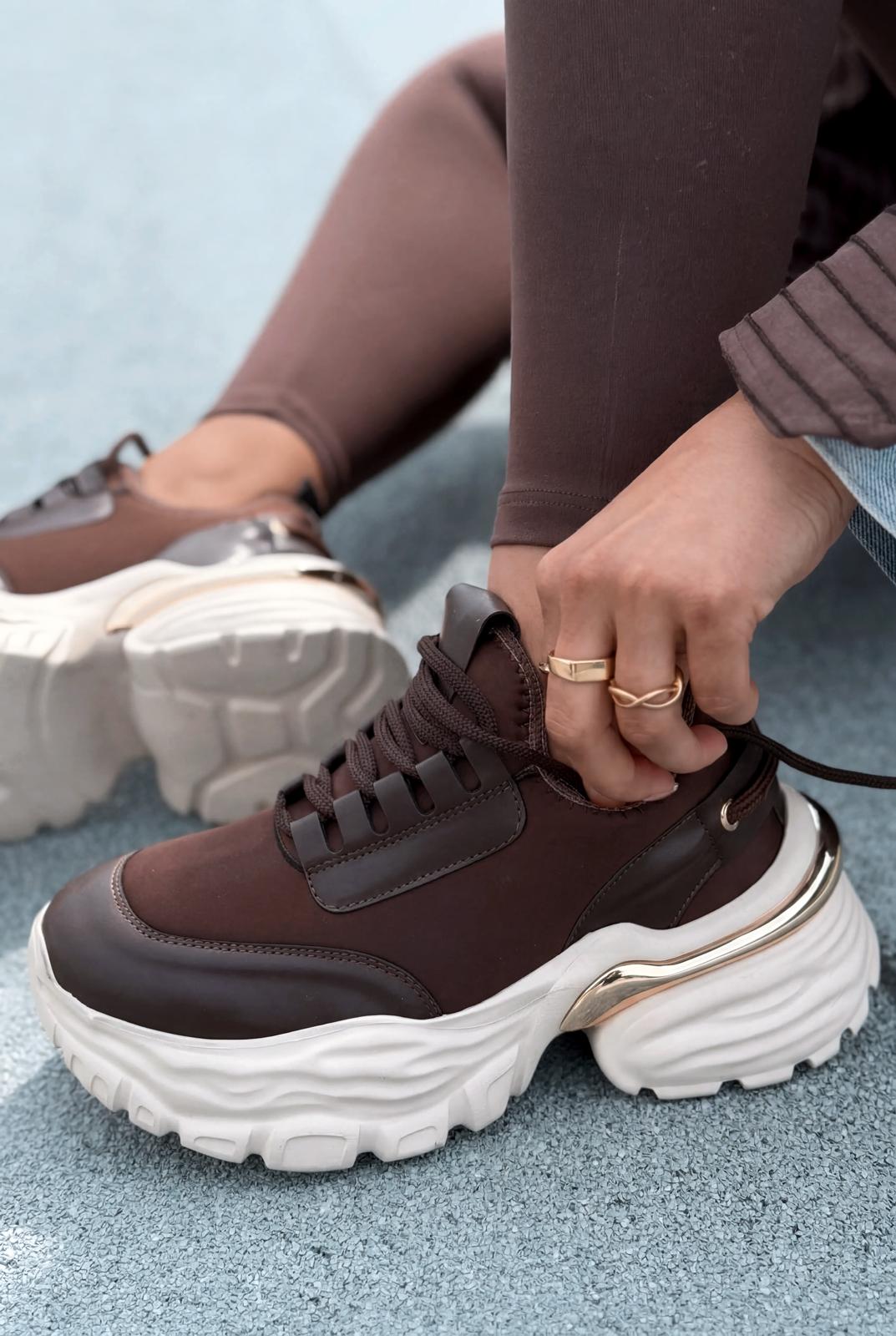 Solin Dark Brown Women's Sneakers
