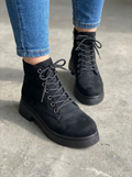 Voltera Black Suede women's boots