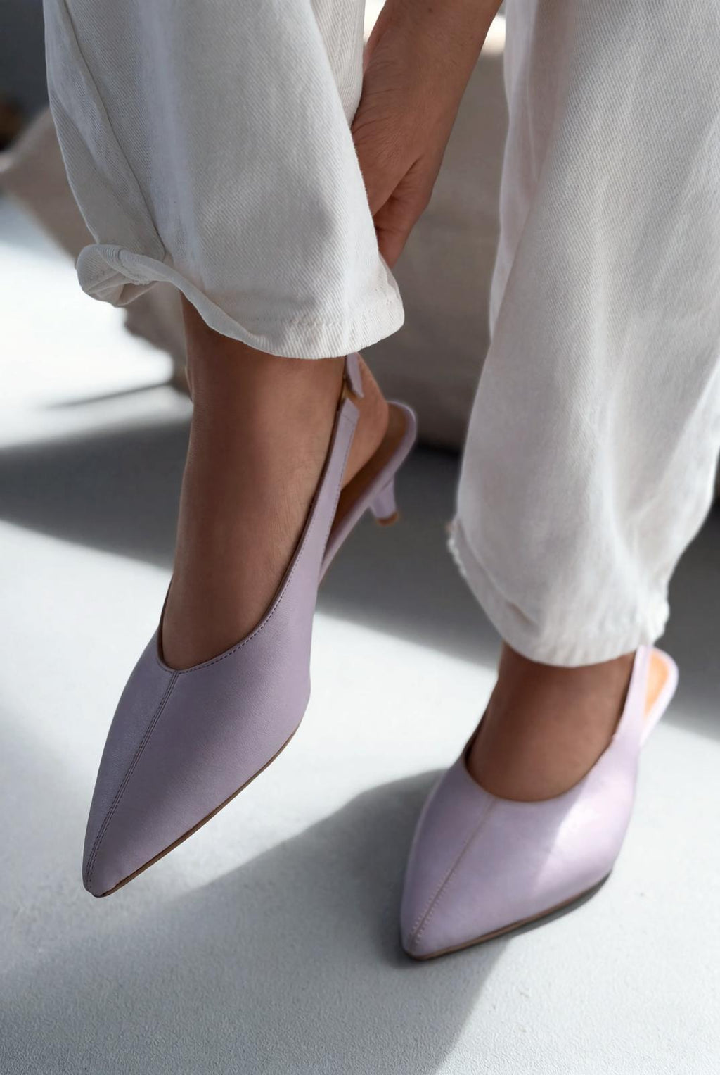 Selor Lilac Faux Leather Women's Stilettos