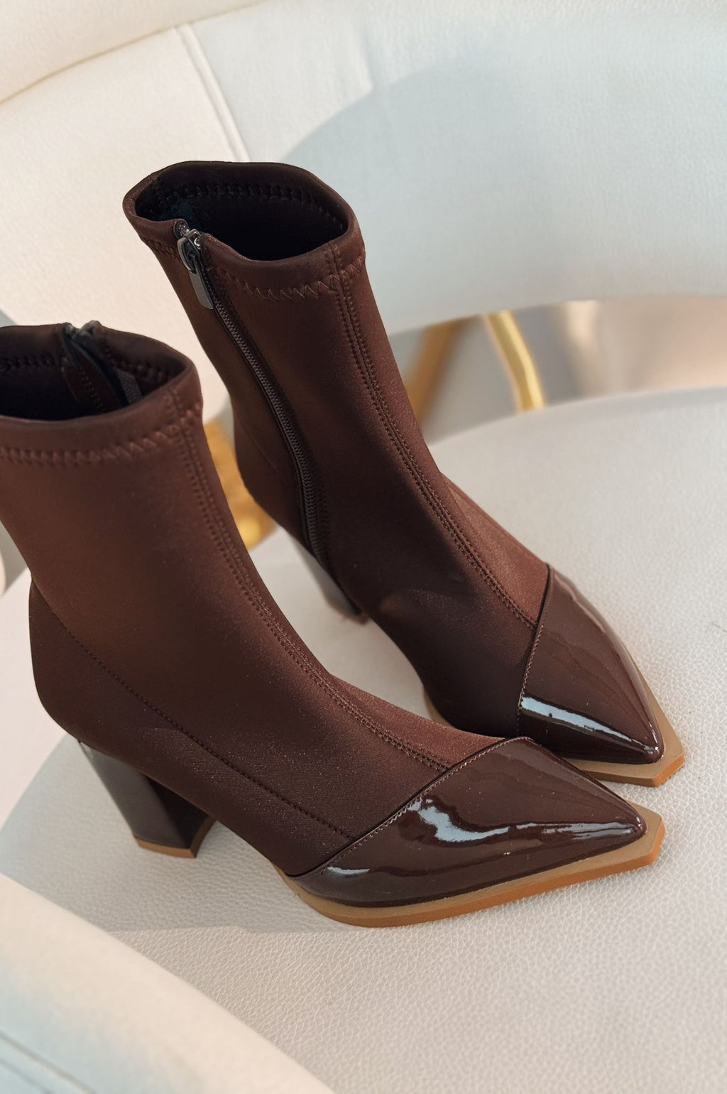Mivora Stretch Dark Brown Women's Boots