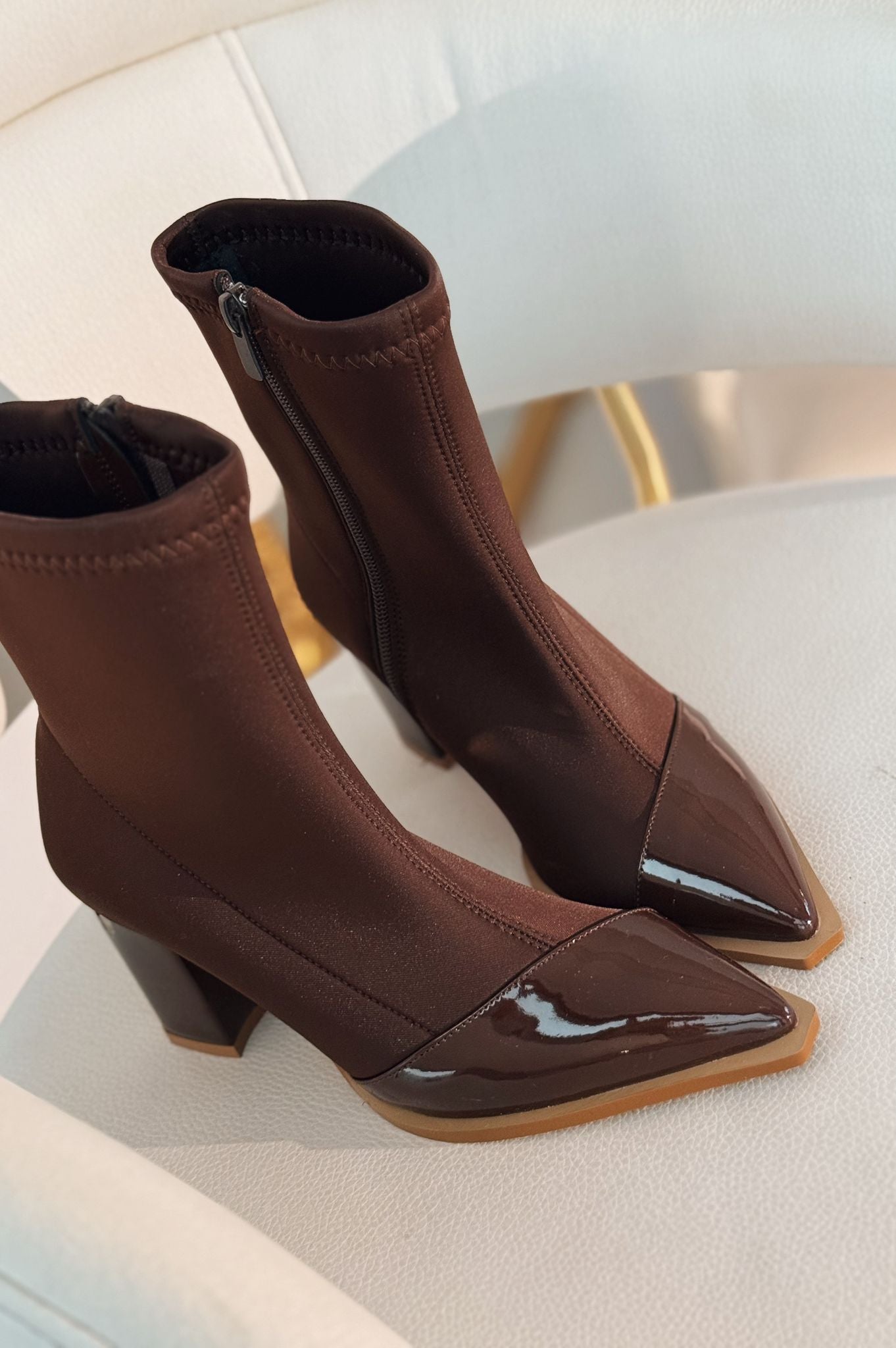 Mivora Stretch Dark Brown Women's Boots