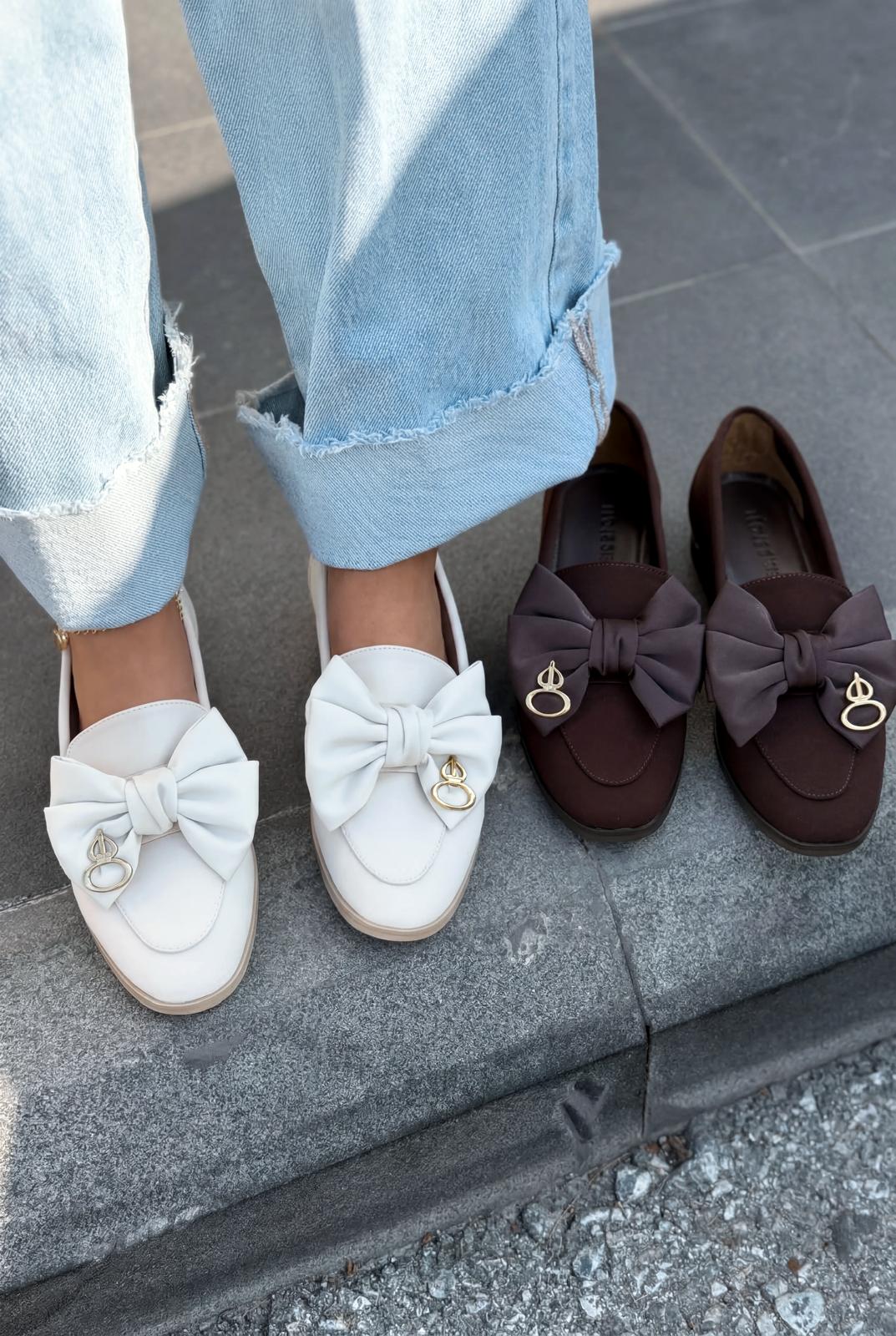 Norrada Dark Brown Satin Women's Loafers
