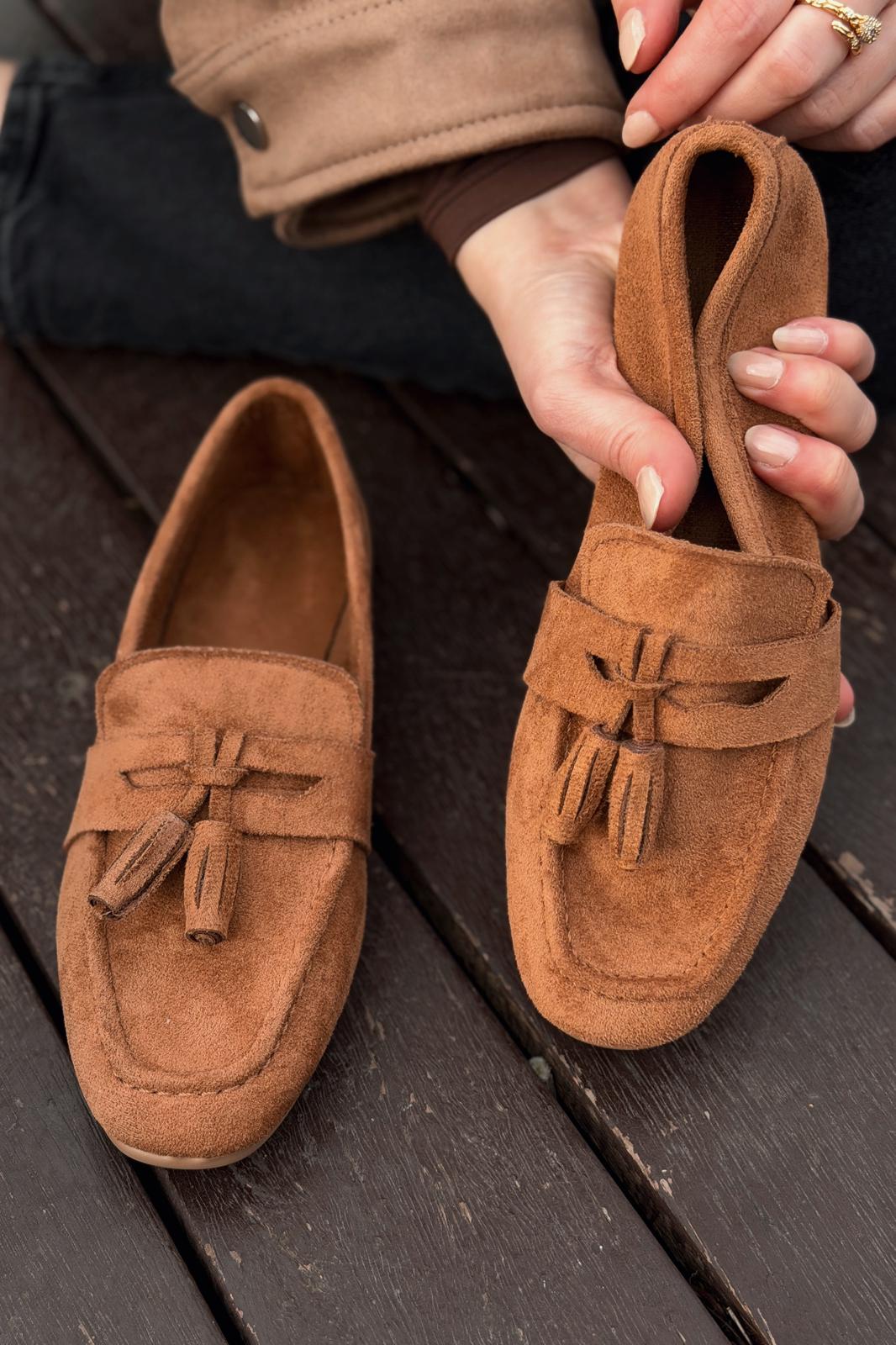 Olena Women's Loafer Tan Suede