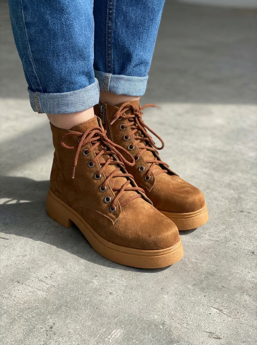 Voltera Women's Boots Tan Suede