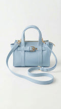 Norev women's handbag Baby Blue faux leather