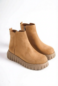 Velarise Women's Boots Tan Suede