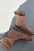 Meror Blush Suede Women's Perforated Summer Boots