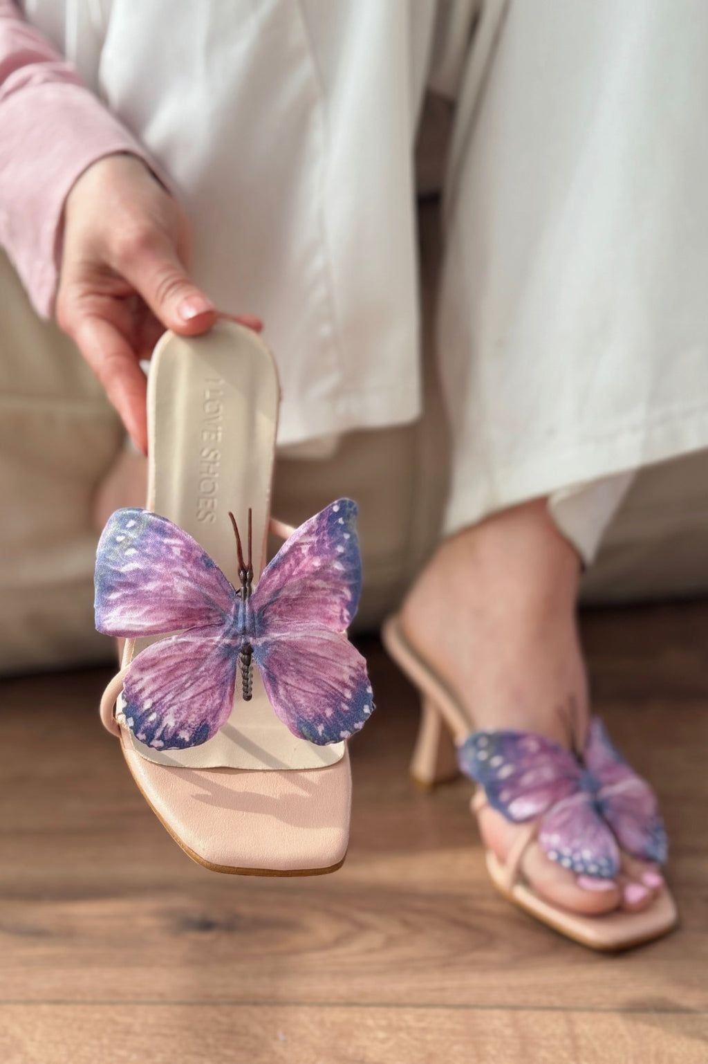 Haxsed Blush Faux Leather Women's Pumps
