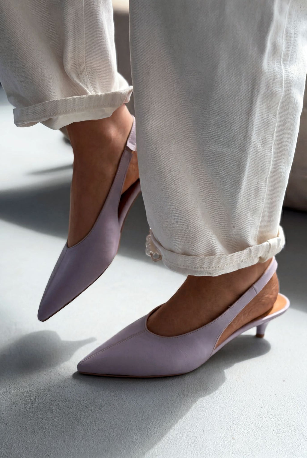 Selor Lilac Faux Leather Women's Stilettos