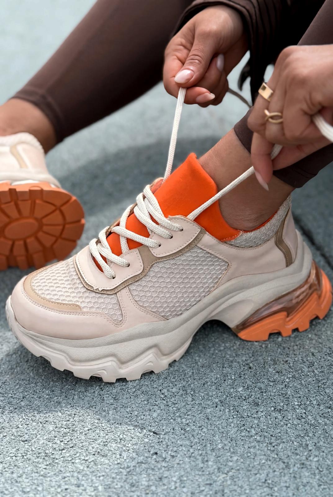 Meris Orange Women's Sneakers