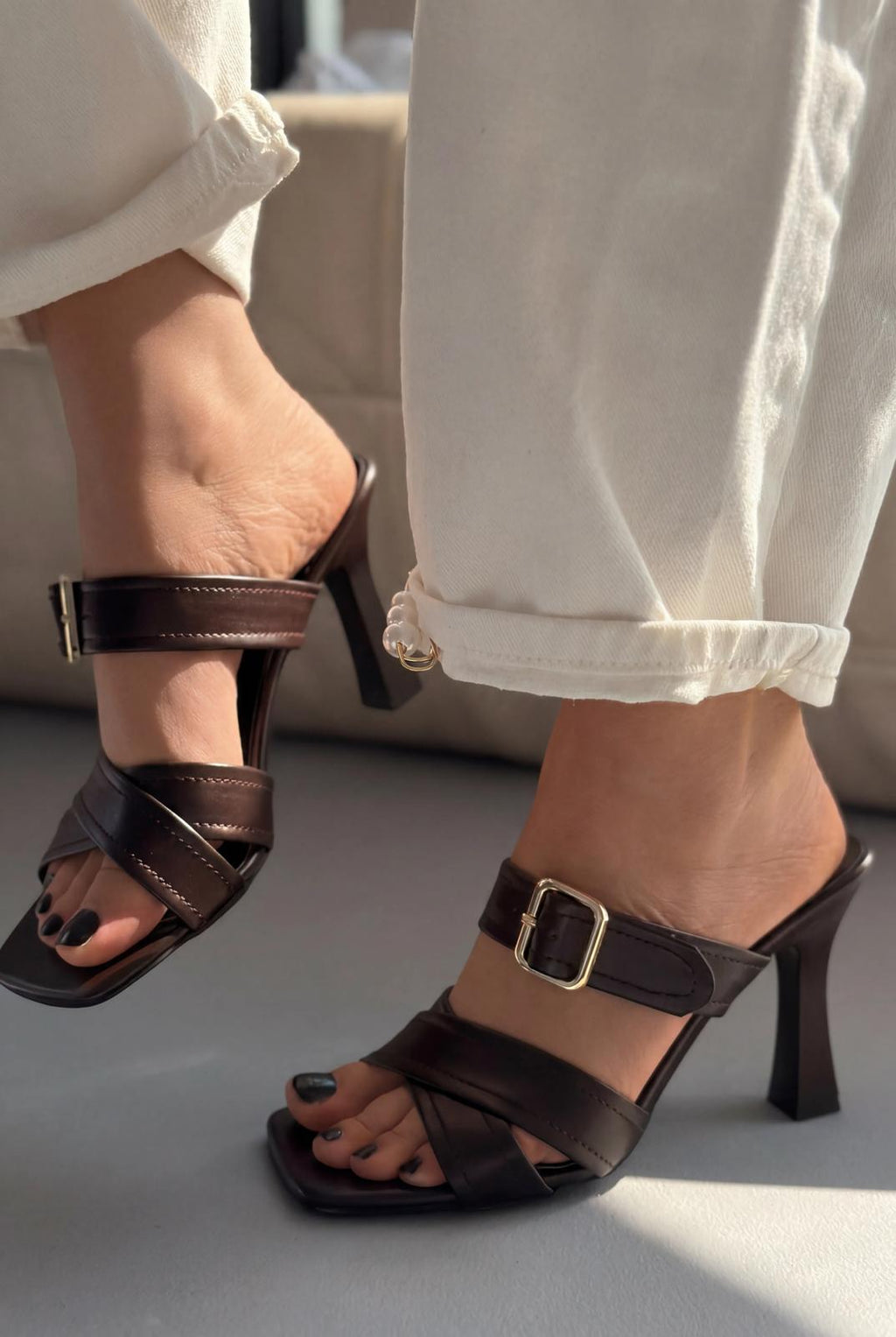 Norden Light Brown Faux Leather Women's Pumps