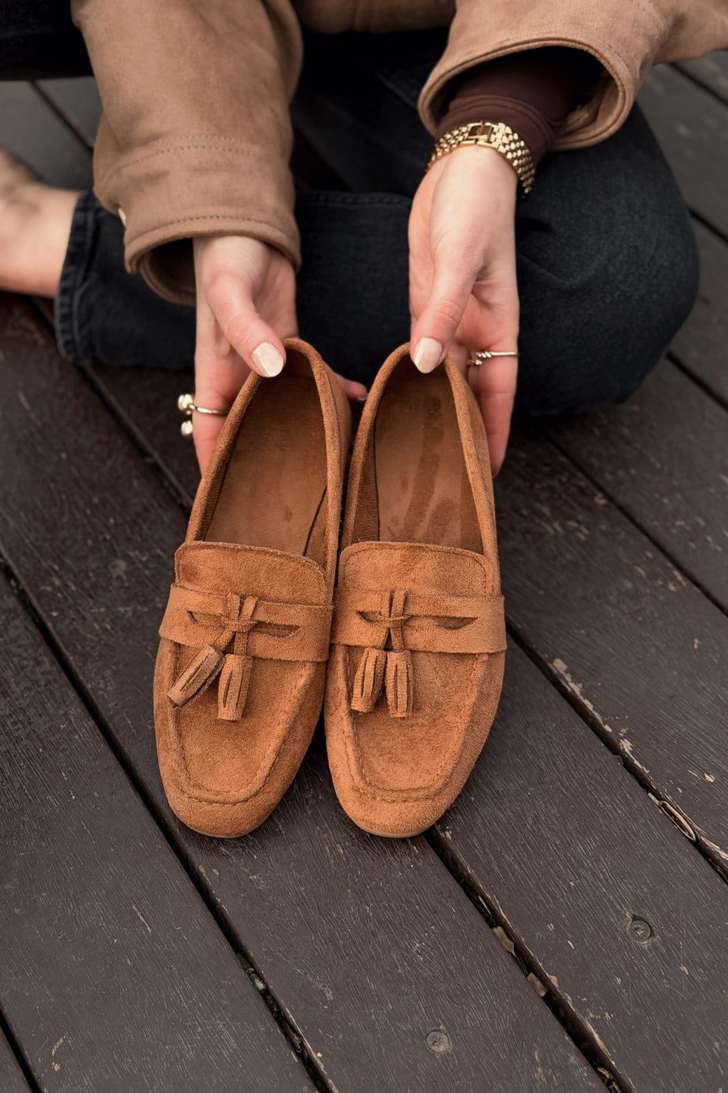 Olena Women's Loafer Tan Suede