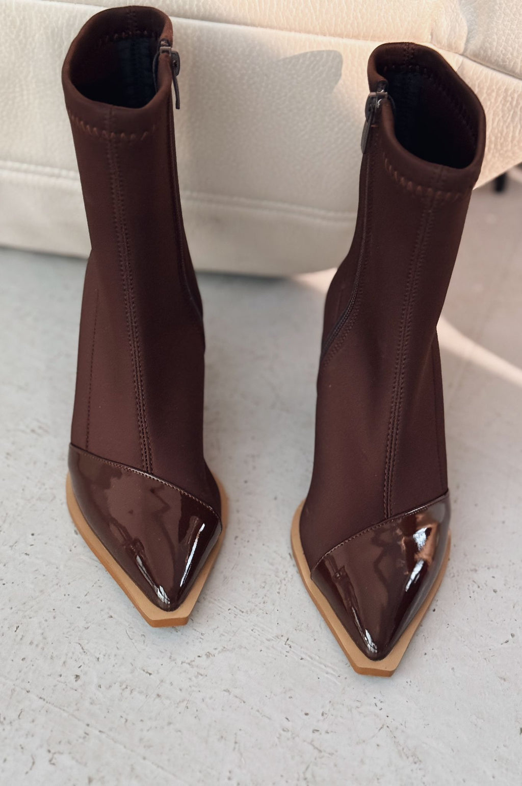 Mivora Stretch Dark Brown Women's Boots