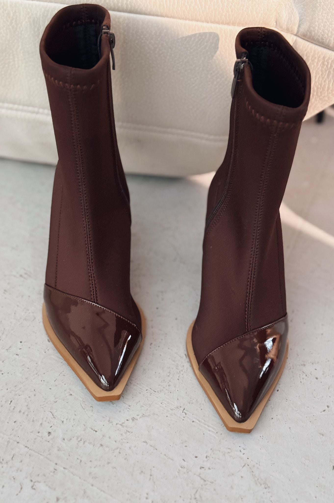 Mivora Stretch Dark Brown Women's Boots