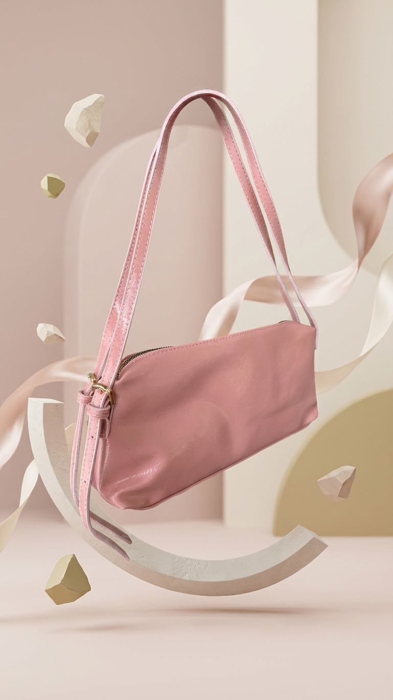 Selvelin Women's Shoulder Bag Pink Patent Faux Leather