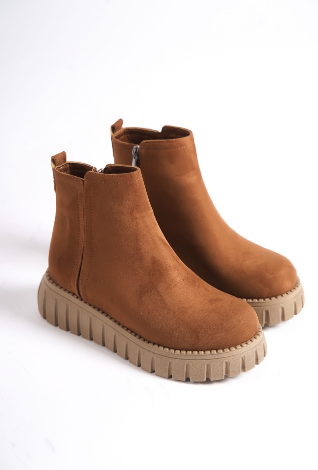 Velarise Camel Suede Women's Boots
