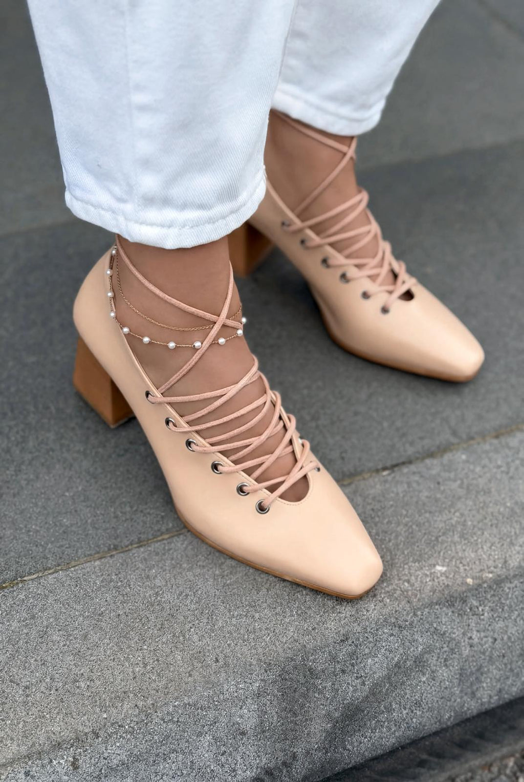 Temora Nude Faux Leather Women's Pumps