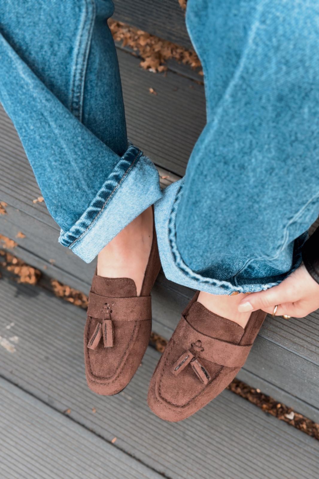 Olena Women's Loafer Light Brown Suede