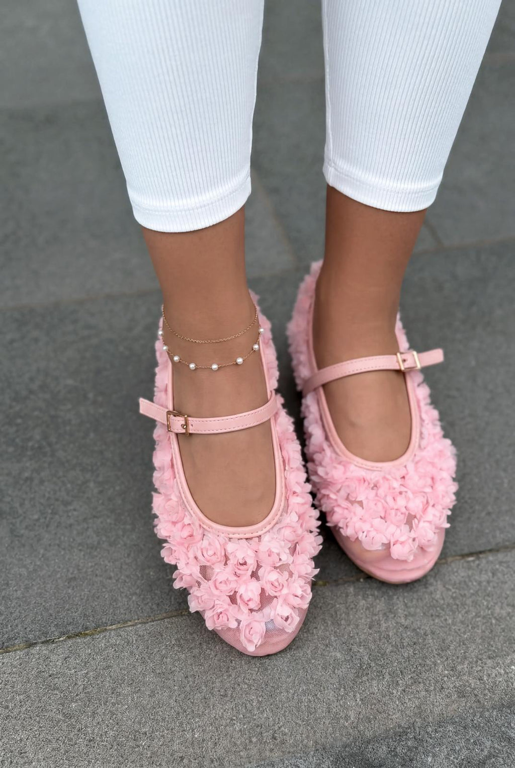 Neror Pink Tulle Women's Flats