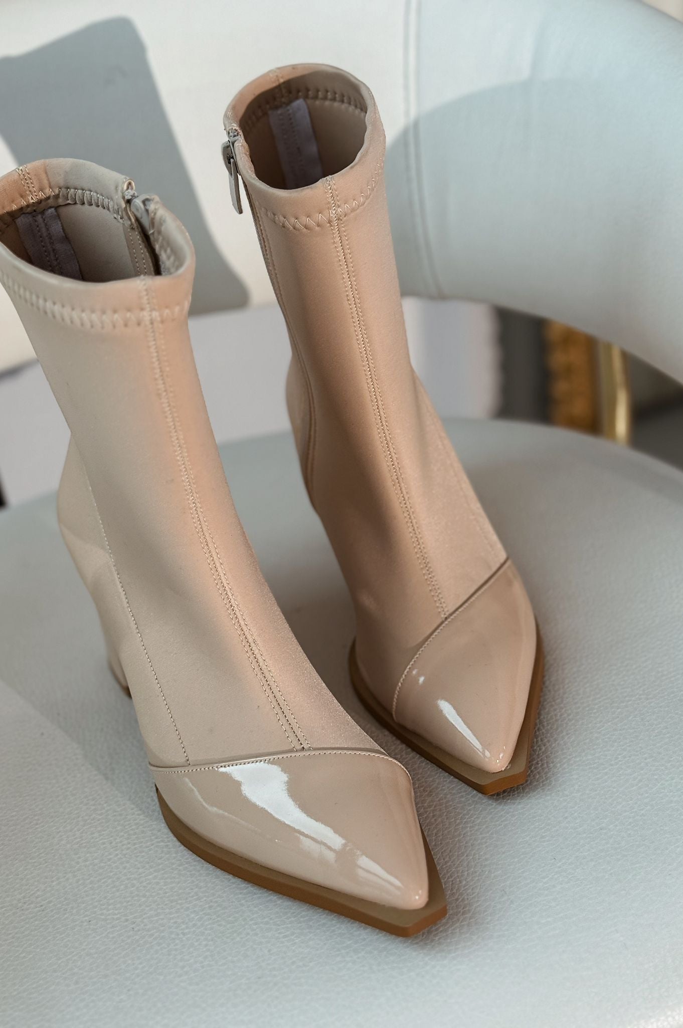 Mivora Stretch Beige Women's Boots