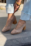 Temora Camel Suede Women's Pumps