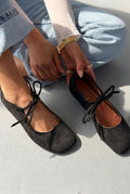 Belith Black Suede Women's Flats