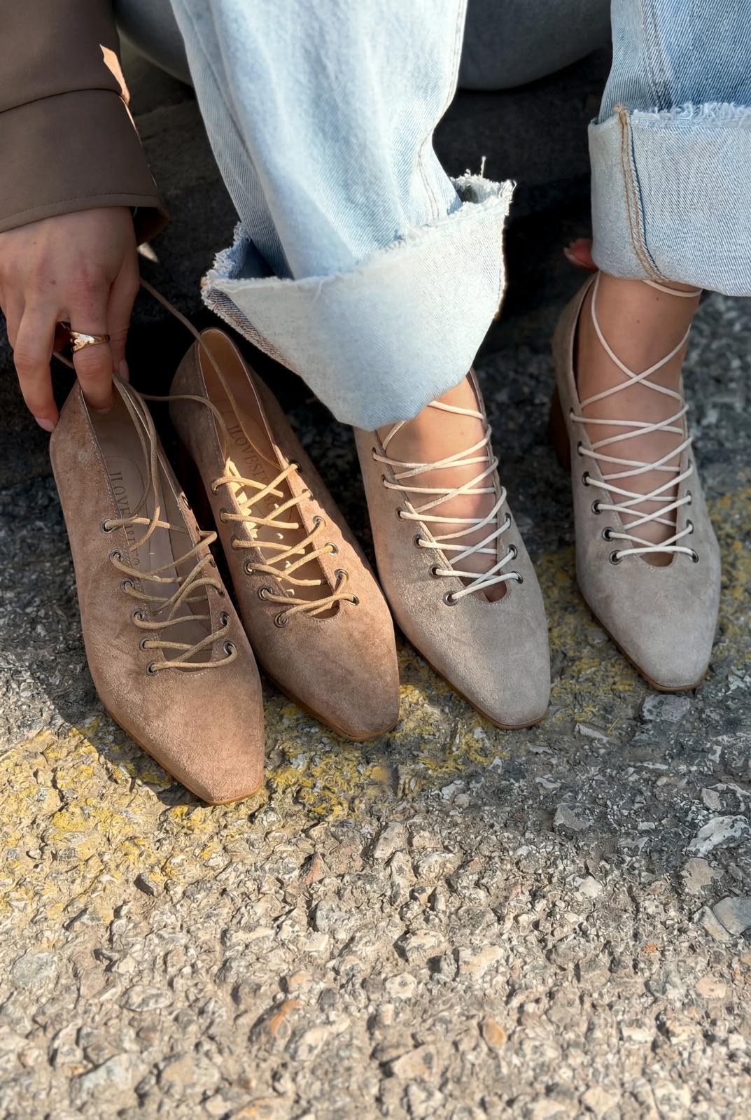 Temora Camel Suede Women's Pumps