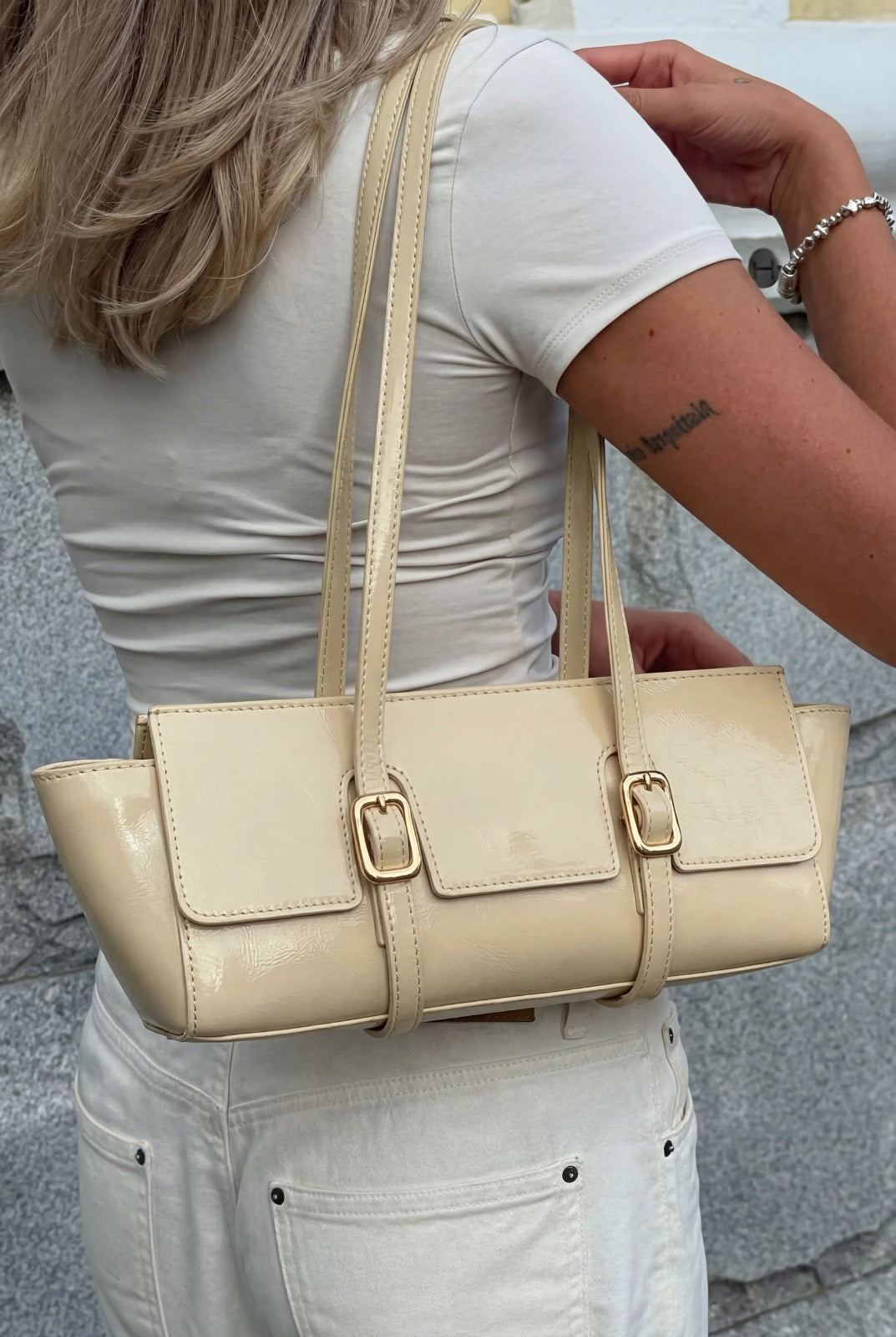 Lariva Beige Women's Shoulder Bag